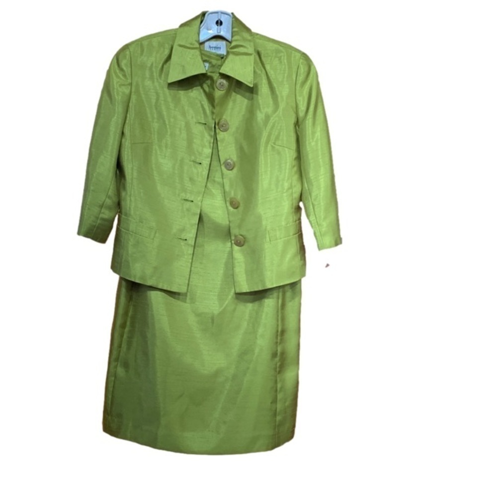 Vintage Classic Lime Green Women's Skirt Suit Halloween The Birds Tippi Hendren